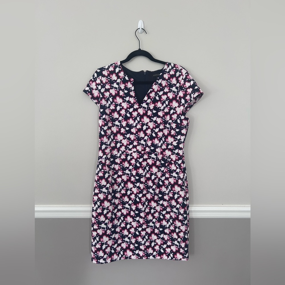 Banana Republic Navy Floral Dress